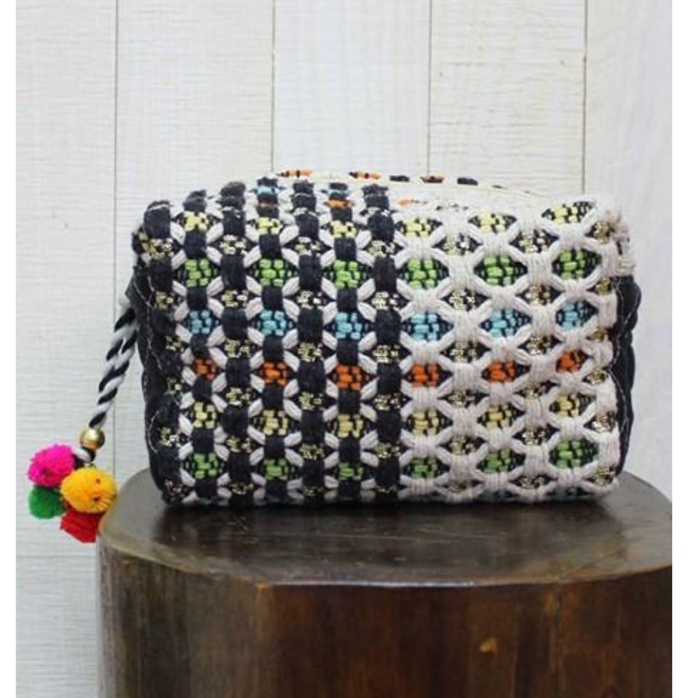 Multi patterned makeup bag